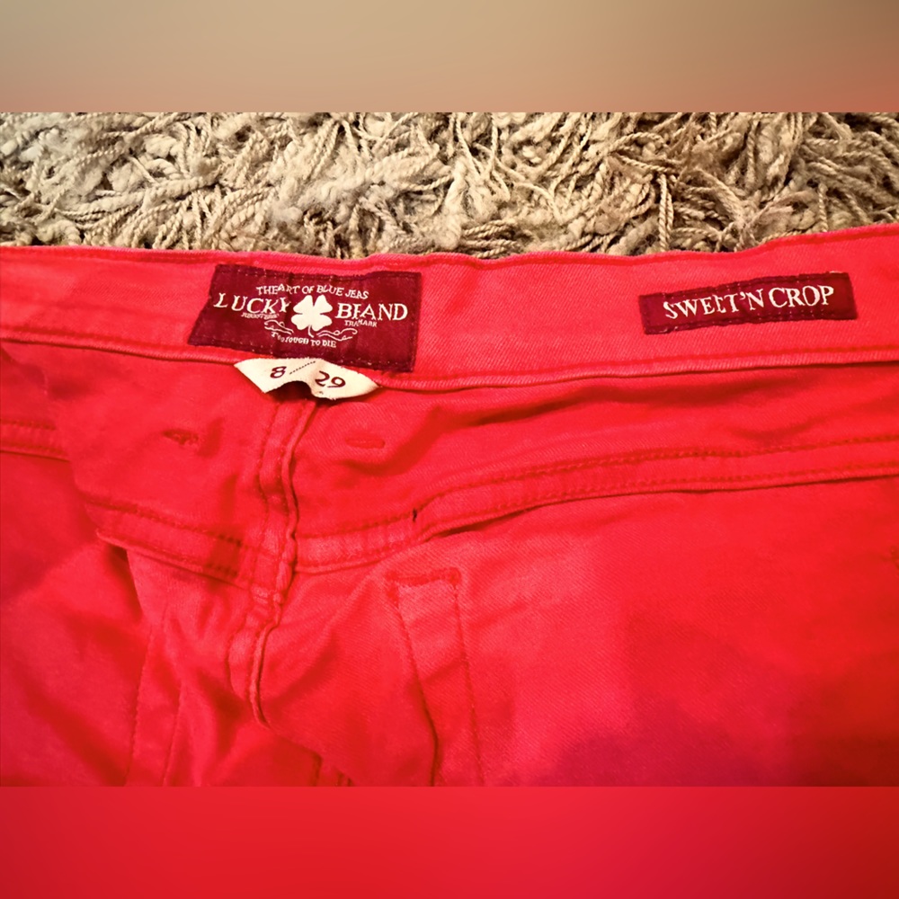 Lucky Brand Coral Cropped Jeans